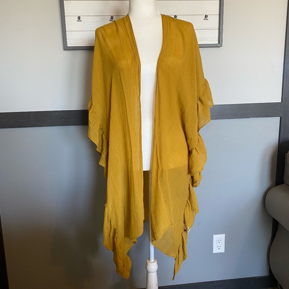 FAVLUX Sweaters - FAVLUX fashion Size small short sleeve open long waterfall cardigan